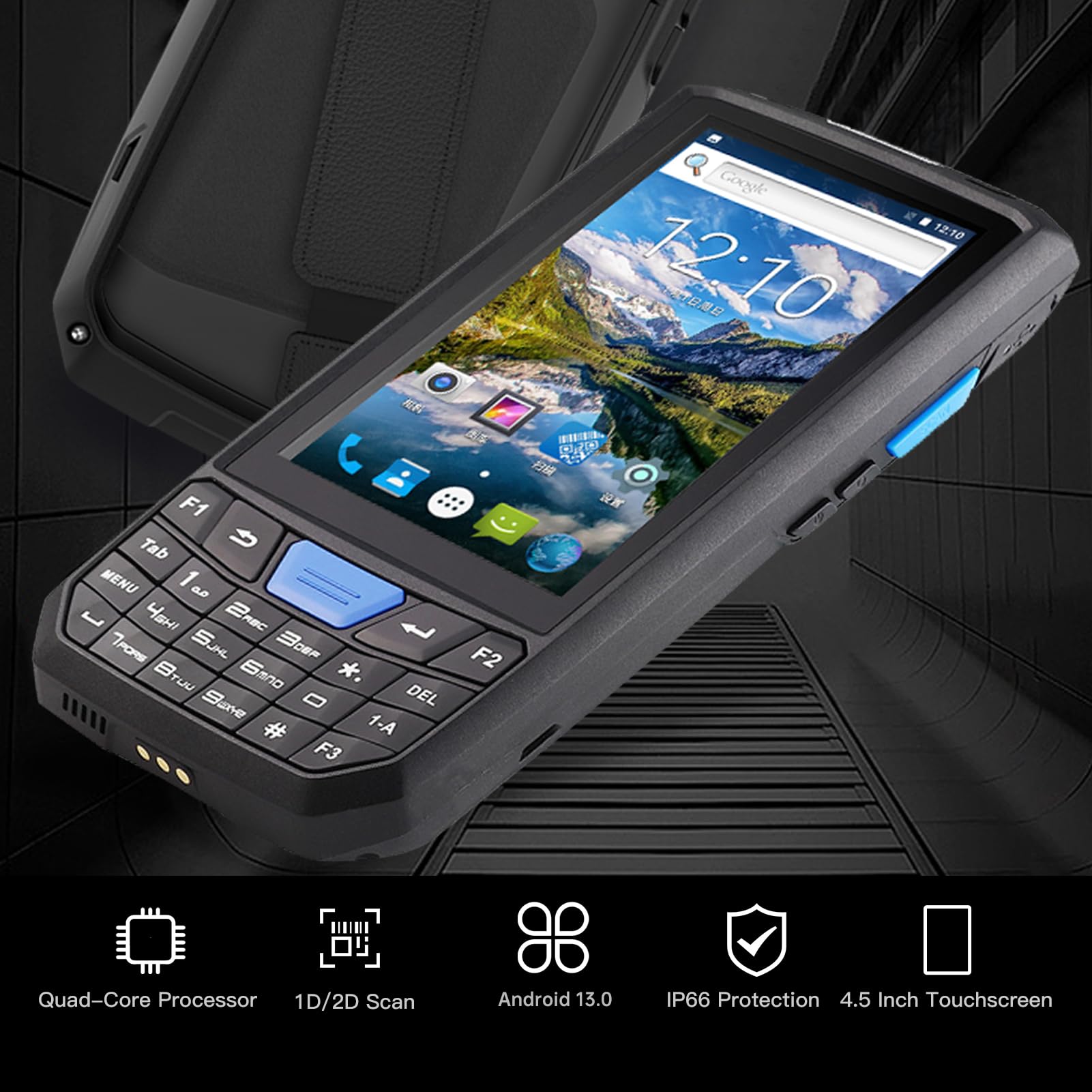 Pda Terminal,Android 8.1 Terminale Pos Palmare Pda 1D / 2D / Qr Scanner Di Codici A Barre Macchina Per L'Inventario Del Raccoglitore Di Dati Computer Mobile 4G Wifi Bt
