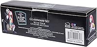Vista 9 de Silver Buffalo Disney Pesadilla antes de Navidad con Jack Skellington, Sally y Zero, juego de 4 vasos de vidrio mini, 44 ml