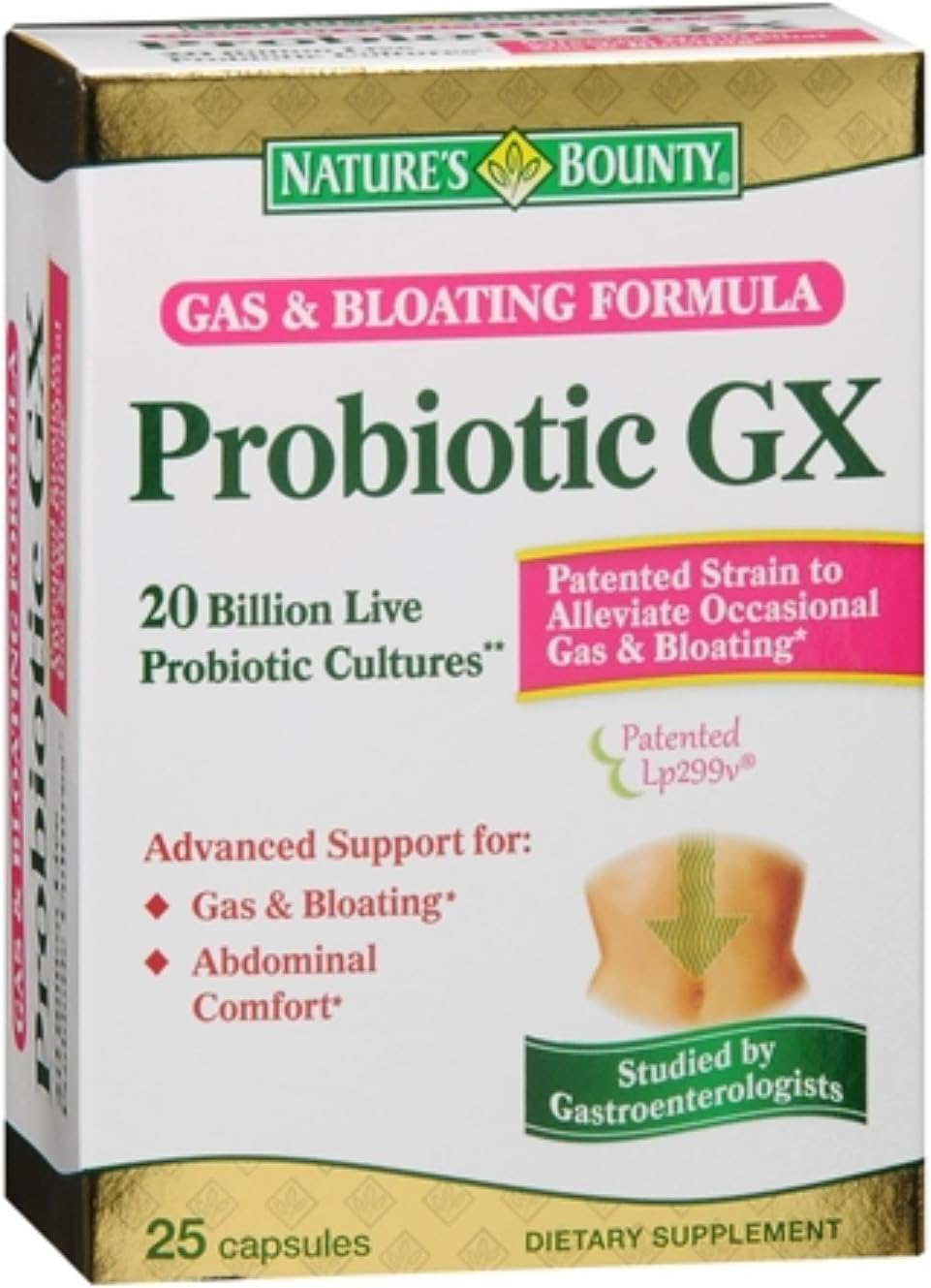 Nature's Bounty Probiotic GX Gas & Bloating Formula