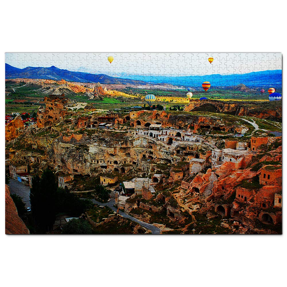 Türkiye Baloon Cappadocia Cave Puzzle 1000 Pieces Jigsaw Puzzle Adults Game Graphic Travel Souvenir 38x52CM
