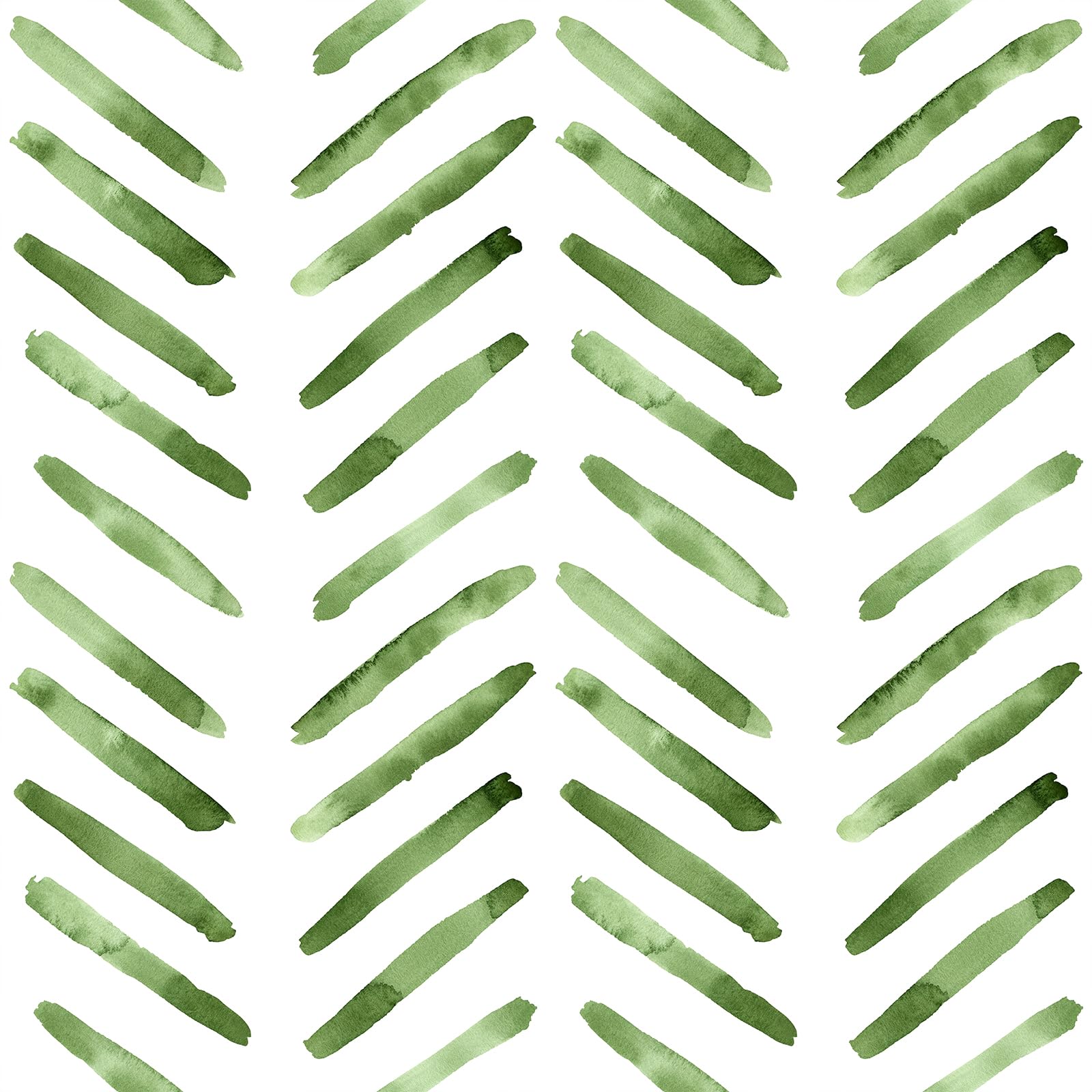 Papier peint à chevrons vert pour masquer les imperfections murales