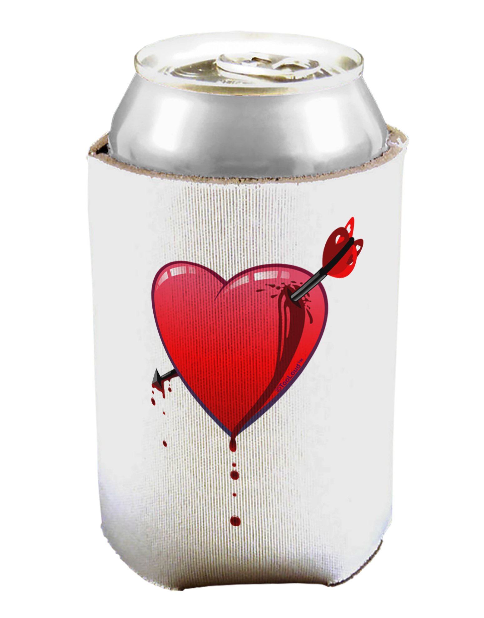 TOOLOUD Shot Through The Heart Bleeding Can/Bottle Insulator Cooler - 2 Pack