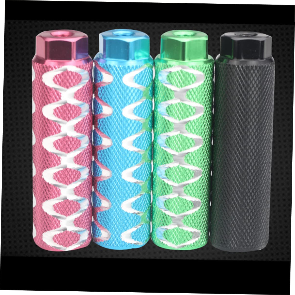 GANAZONO Bike Pedals Aluminum Alloy Foot Pegs Flat Pedals Ebike Foot Pegs Bike Repair Parts Small Hole