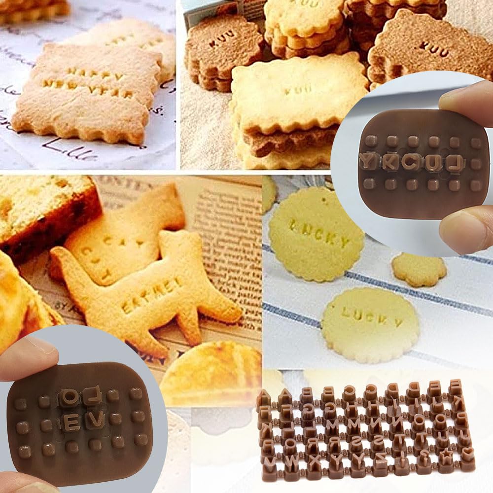 Sellos de letras para arcilla, sellos de cerámica para manualidades, mini sellos de letras del alfabeto, sellos de galletas, herramientas de arcilla polimérica, sellos de letras para fondant de prensa
