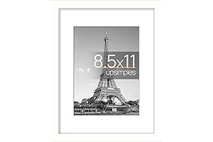 upsimples 8.5 x 11 inch White Picture Frame