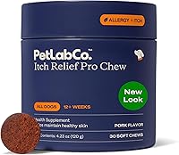 Vista 9 de PetLab Co. Masticables para el alivio de la picazón de salmón Pro para perros – Suplemento Omega 3 para la picazón en perros - Repleto de ácidos