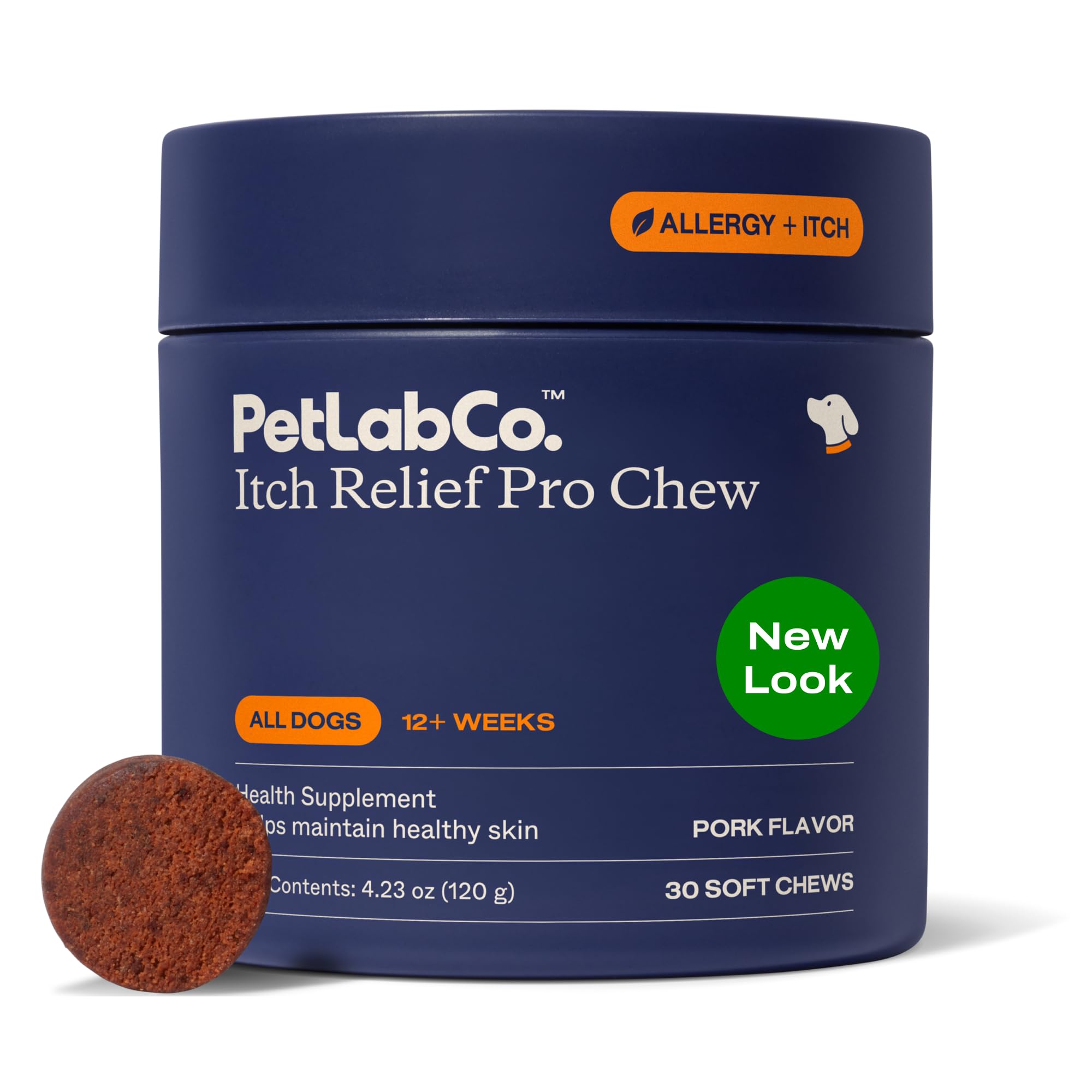 PetLab Co. Itch Relief Chew Pro – Itch Relief Chews for Dogs – Omega 3 for Dogs Itch Supplement - Packed with Beneficial Fatty Acids for Healthy Skin – Seasonal Allergies Support - Packaging May Vary