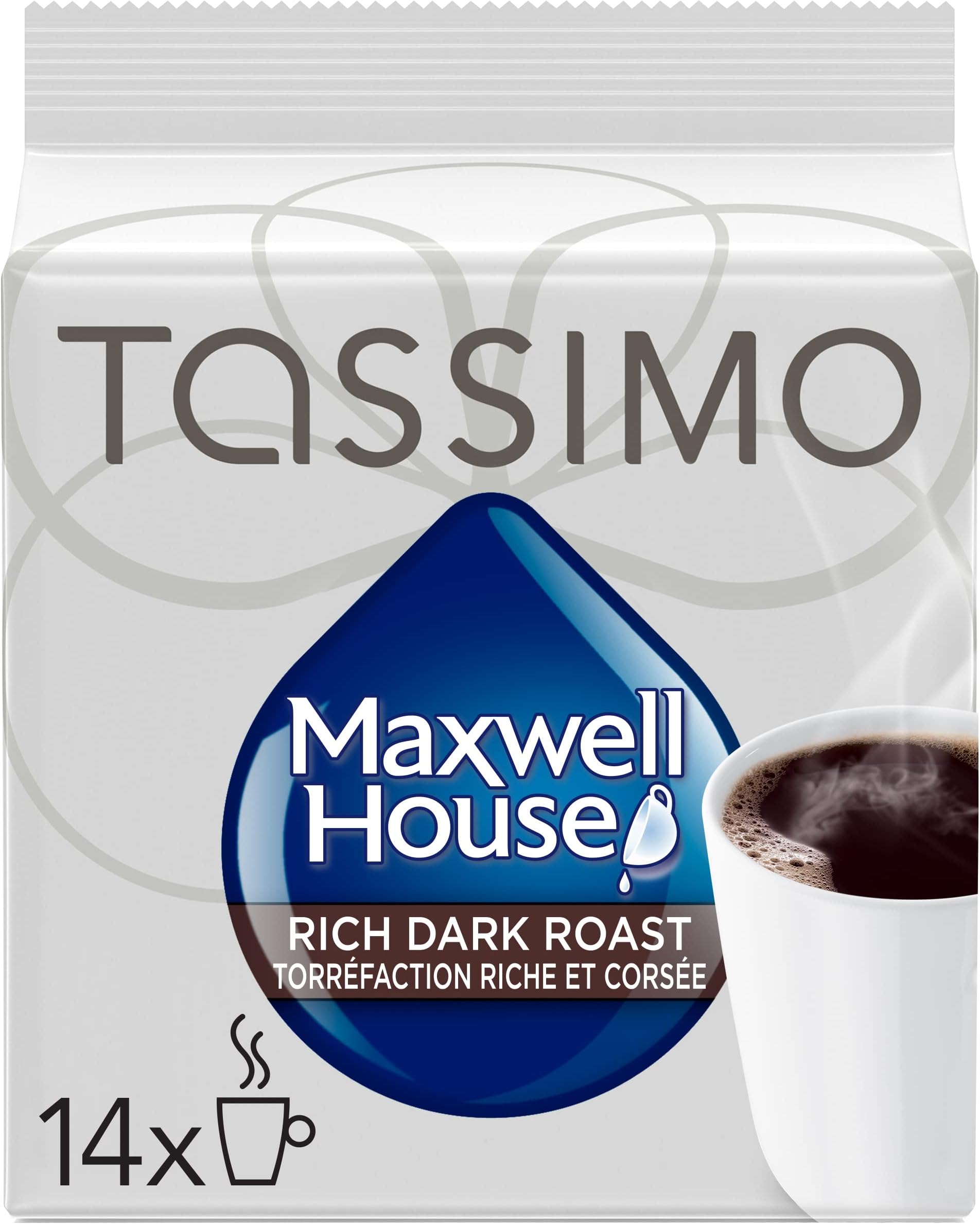 Tassimo Maxwell House Dark Roast - Custom Roasts Collection - 14 T Discs