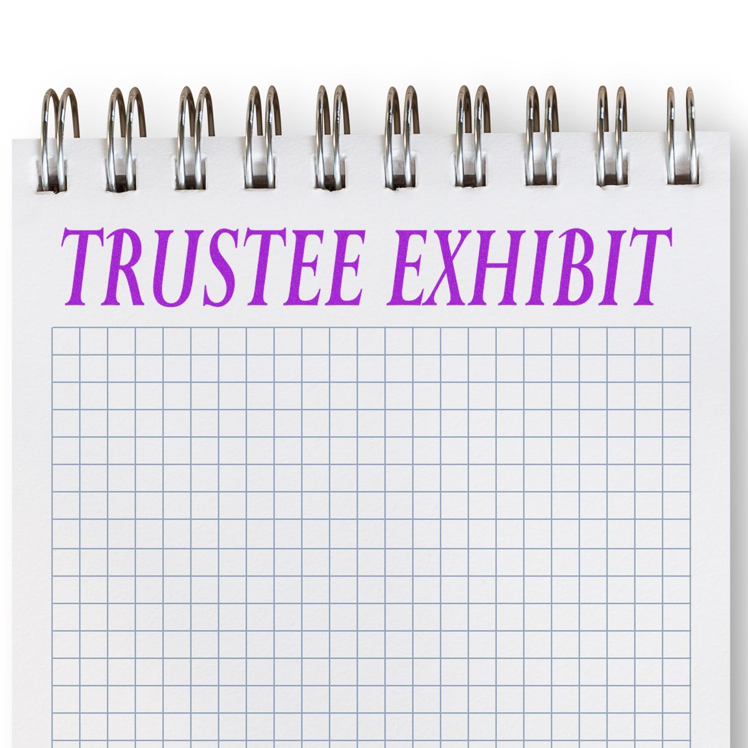 Trustee Exhibit rubber stamp : authentifier vos pièces de dossier sans bavure
