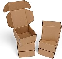 Vista 21 de PHAREGE Cajas de envío de 11 x 8 x 2 pulgadas a granel, paquete de 25 cajas de envío marrones, con bloqueo de pestaña para embalaje de pequeñas
