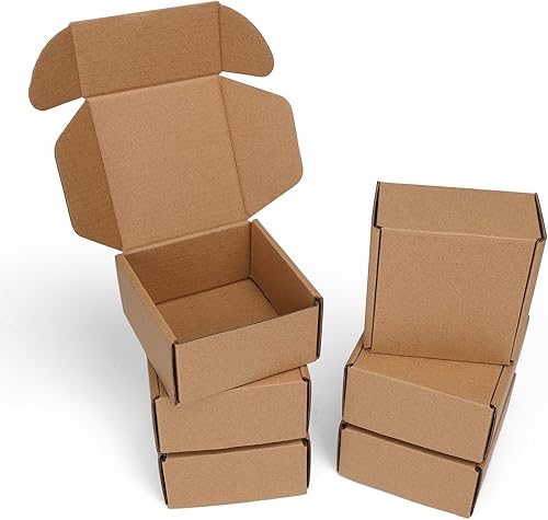 Miniatura 21 de PHAREGE Cajas de envío de 11 x 8 x 2 pulgadas a granel, paquete de 25 cajas de envío marrones, con bloqueo de pestaña para embalaje de pequeñas