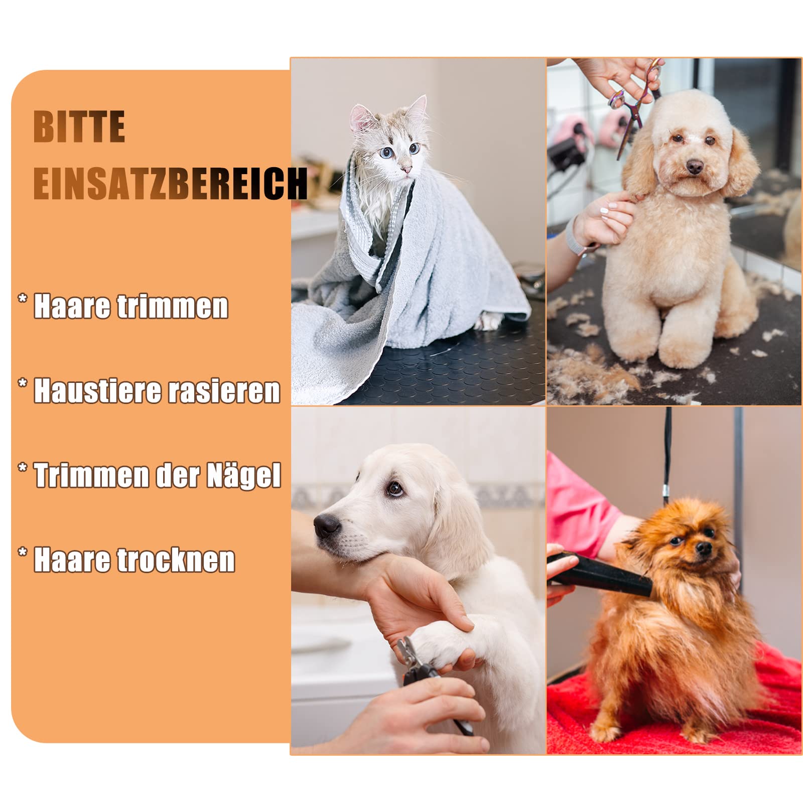 HENGMEI Mesa de Recorte Para Perros, Mesa de Peluquería Canina para Mascotas, Mesa de Recorte Con Brazo de Altura Ajustable, 2 Lazo y Superficie de Goma Resistente a Los Arañazos, 113x60x76cm