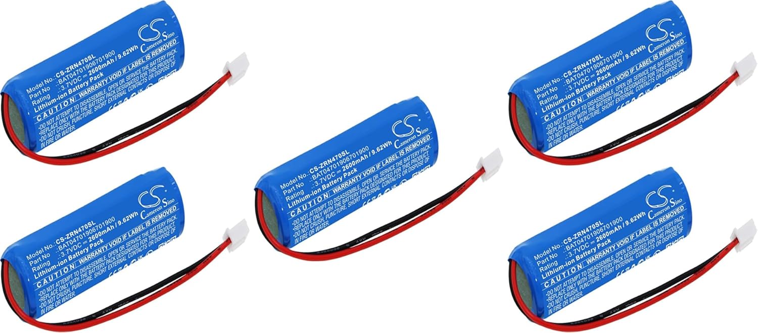 (5-Packs) BAT04701906701900 Battery 2600mAh Replacement for Zafferano Pina Pro Poldina L Push up Home (3.7V)