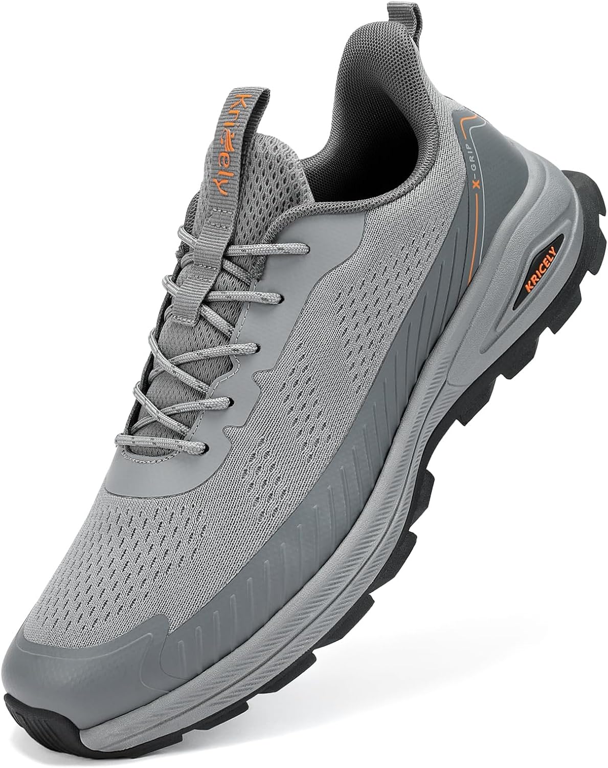 Kricely Men's Trail Running Shoes 2.0 -Hiking Shock-Absorbing Comfort