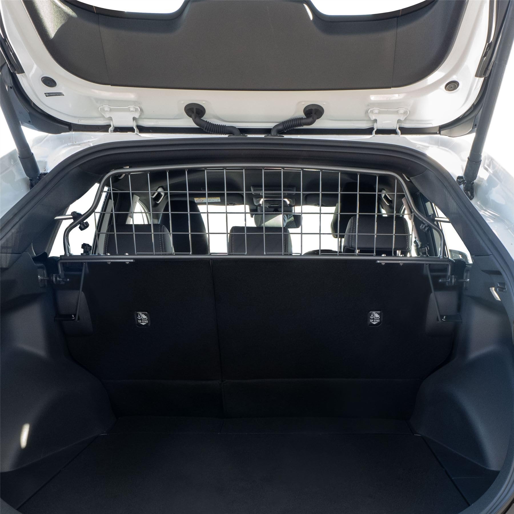 Travall Dog Guard Compatible with Subaru Solterra SUV (2022-) Vehicle Specific Trunk Guard Tailored Fit Luggage Barrier Load Separator Heavy Duty Powder Coated Steel Pet Barrier