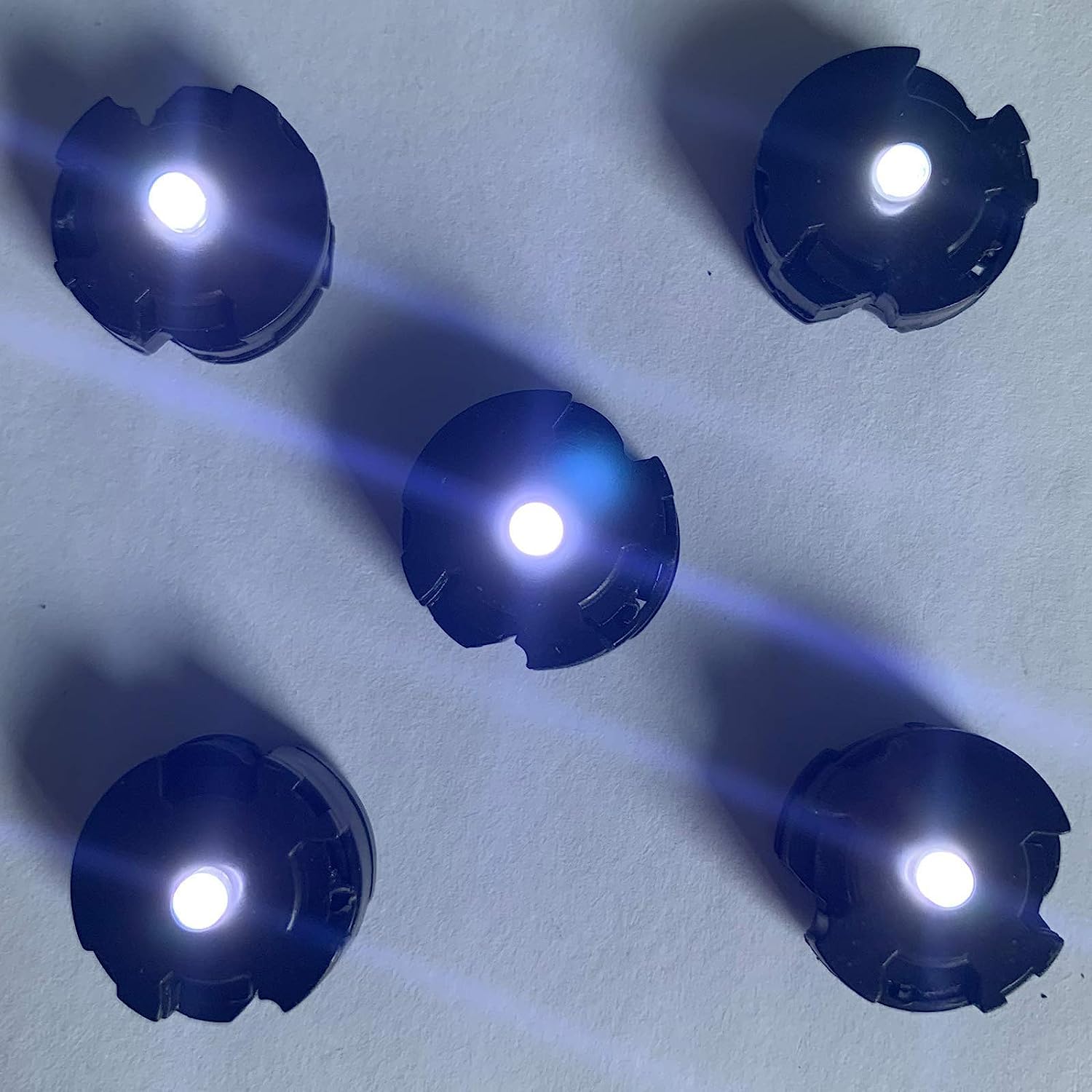 Misppro – Lot De 5 LED Vertes Pour Modèle Gundam GN-X 00Q – Pièces Lumineuses – Taille 1,9 X 1,4 Cm – Plastique – Accessoire Maquette