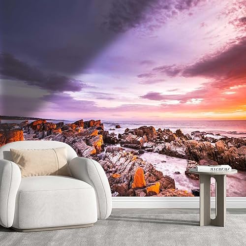 Papel tapiz para Pared De Sala Elegante Paisajes Atardecer Pegatinas para Paredes Decoración de Paredes Paisajes Nocturnos Pared Se Adhieren A Todo