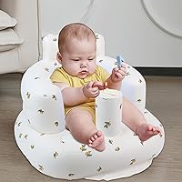 Vista 7 de Asiento Inflable para Bebé para Bebés de 3 Meses en Adelante, Asientos de Piso para Infantes para Sentarse Erguido, Asientos de Bebé para Infantes