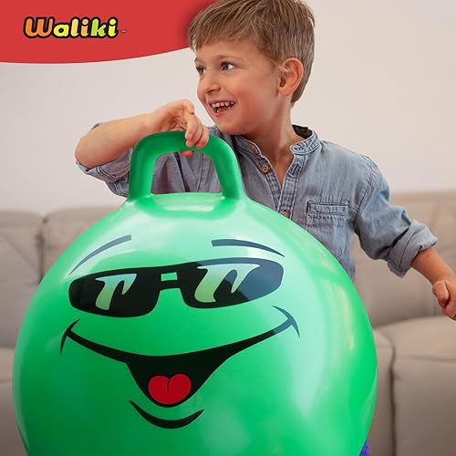 Miniatura 5 de WALIKI Bola de tolva para niños  Pelota de hippity hop  Bola de salto  Bola de terapia  Verde (Edad 3-6 (18 pulgadas17.7 in)