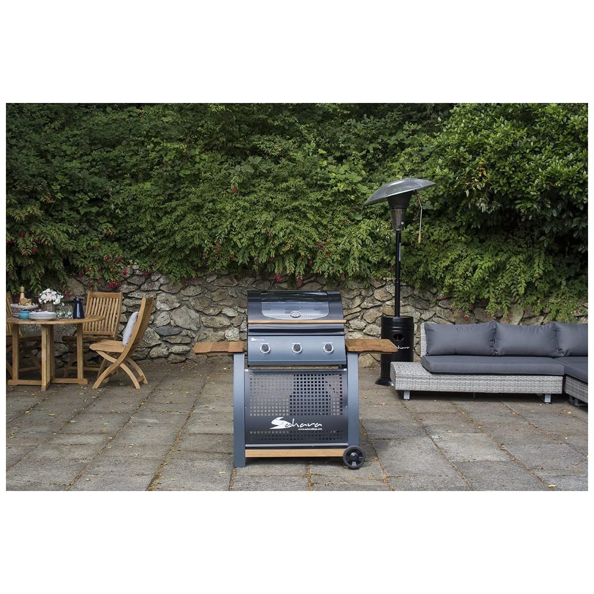 Barbacoa de gas Sahara Roaster S350 Azul