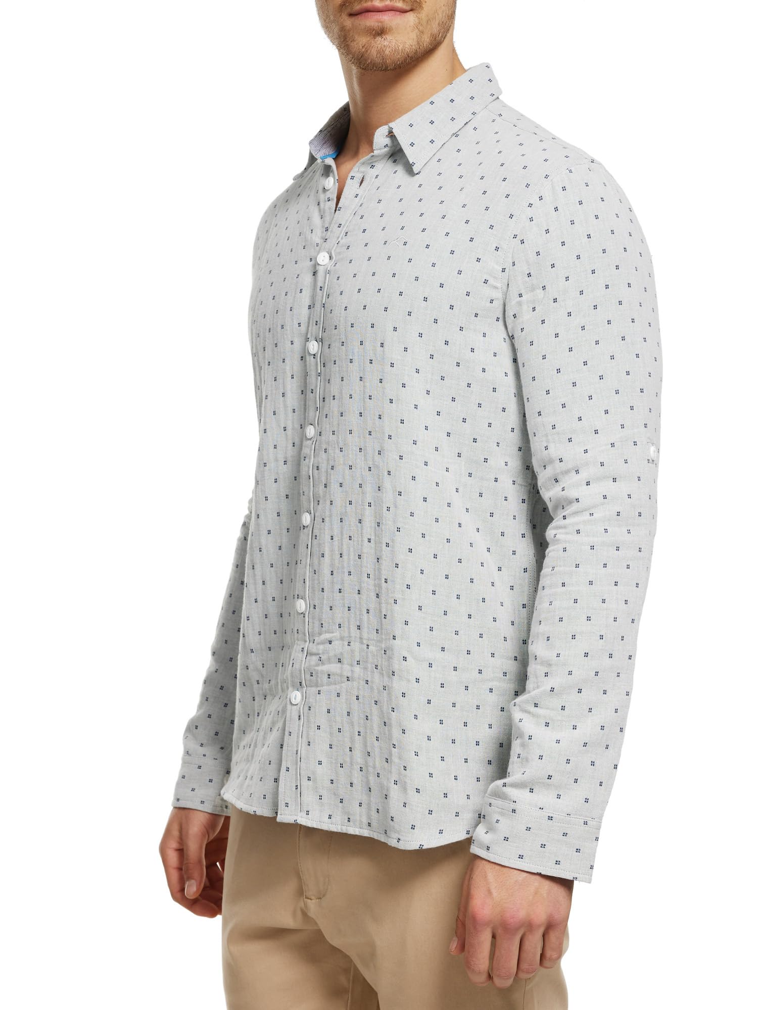 Indicode Herren INJoffrey gemustertes Sommer Kurzarmhemd aus 100% Baumwolle | Gemustertes Herrenhemd aus Baumwolle mit weicher Qualität, Freizeithemd, Langarmhemd, Baumwollhemd, Casualhemd für Männer