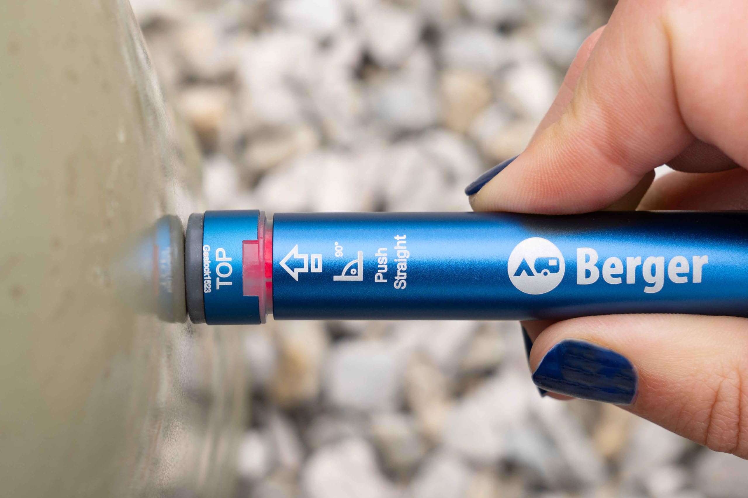 BERGER LX10 - Indicateur de niveau de gaz - Pour bouteilles en acier - Diamètre de 200 à 350 mm - Indicateur de niveau de gaz avec LED