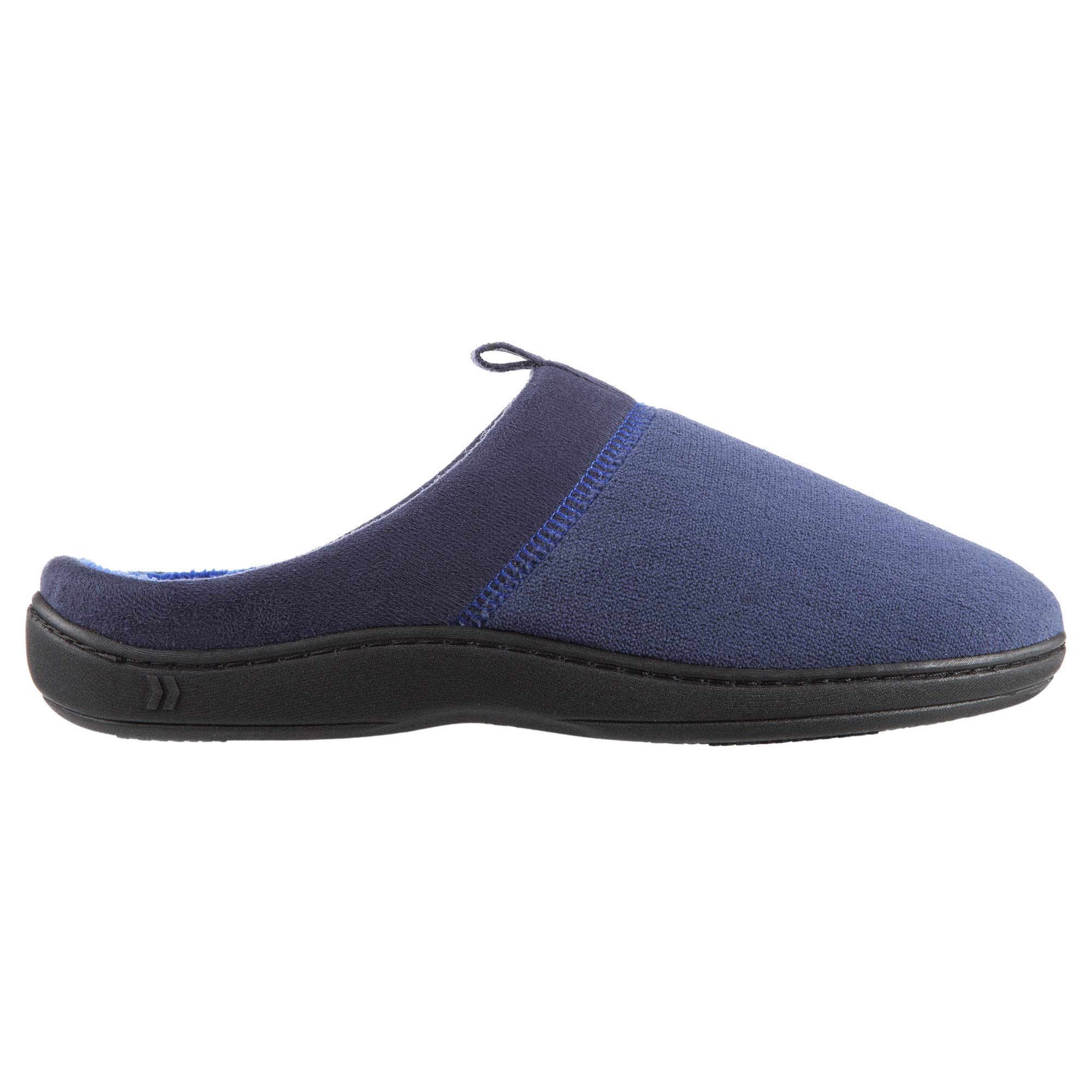 isotonerMen's Open Back Slipper with Memory Foam and Indoor/Outdoor Sole