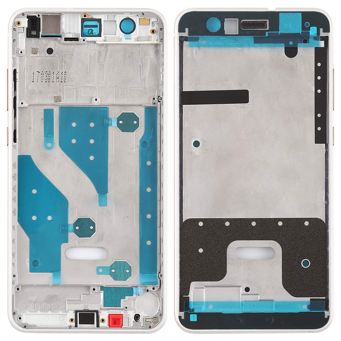 Châssis de rechange blanc pour Huawei P10 Lite avec boutons de précision - 7