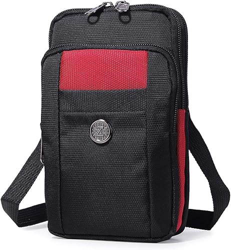 Miniatura 1 de Bolsa de teléfono multifunción resistente al agua de tela Oxford con un hombro, bolsa cruzada diagonal, funda para teléfono inteligente, bolsa para