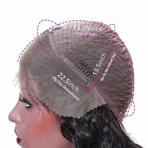 Miniatura 5 de Beauty Forever Pelucas de cabello humano lacio con encaje frontal, Yaki lacio de 13 x 4 pulgadas, pelucas de cabello humano brasileño para mujeres,