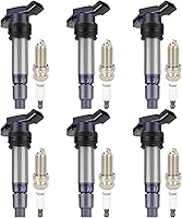 Vista 25 de ECCPP UF765 4 bobinas de encendido con 4 bujías de iridio A4 Q5 2014-2020 l4 2.0L 1.8L UF765