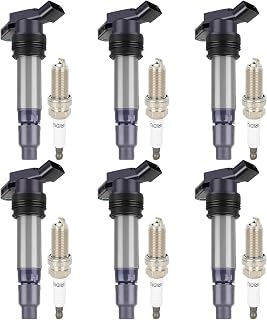 ECCPP UF594 & 6481 Ignition Coil Pack & Iridium Spark Plugs Set of 6