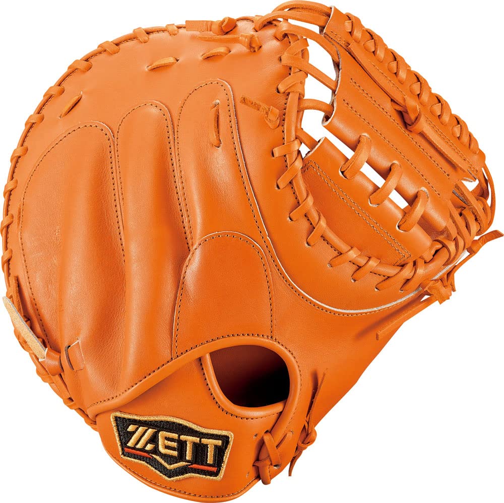 ZETT BPROCM820 Hard Baseball Catcher's Mitt, Prostatus, Yuhei Nakamura, for Right Throwing, Orange (5600), Made in Japan