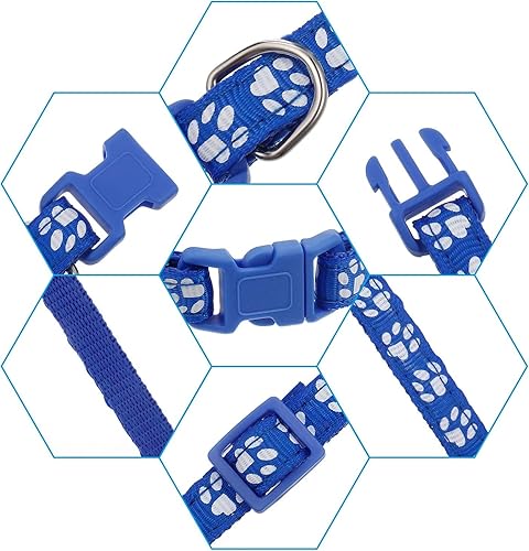 Miniatura 4 de Paquete de 12 collares para cachorros para arena, collares de identificación ajustables para cachorros, collares de nailon suave para mascotas