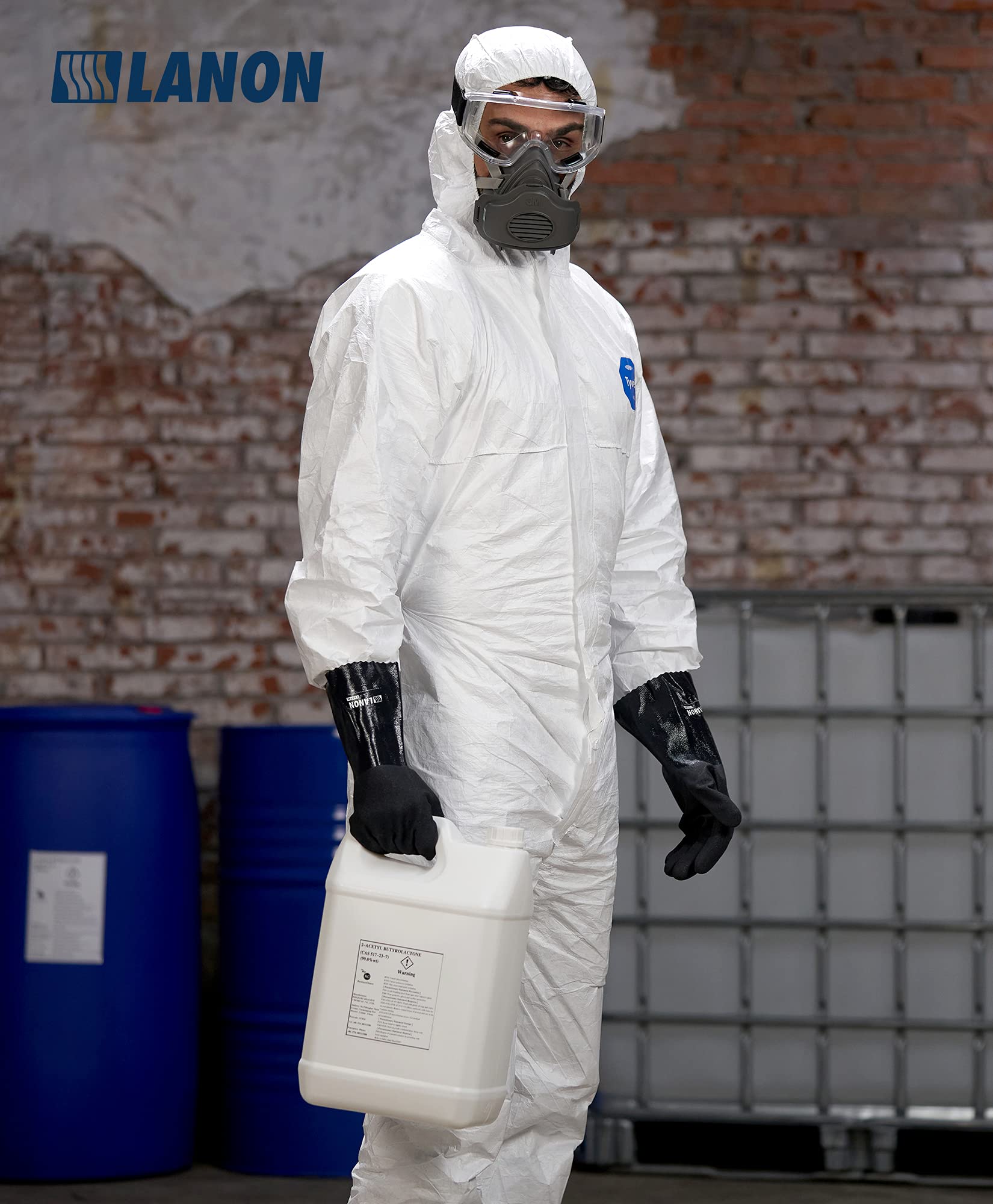 Image secondaire de Gants de Travail en Nitrile Résistants aux Produits Chimiques - Taille XL