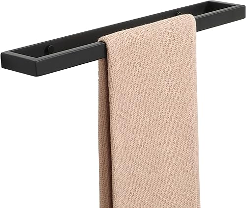 Vista 28 de Alise Toallero de baño, soporte de pared para toallas de baño, toallero para baño, toallero de acero inoxidable SUS304 de 8 pulgadas, negro mate