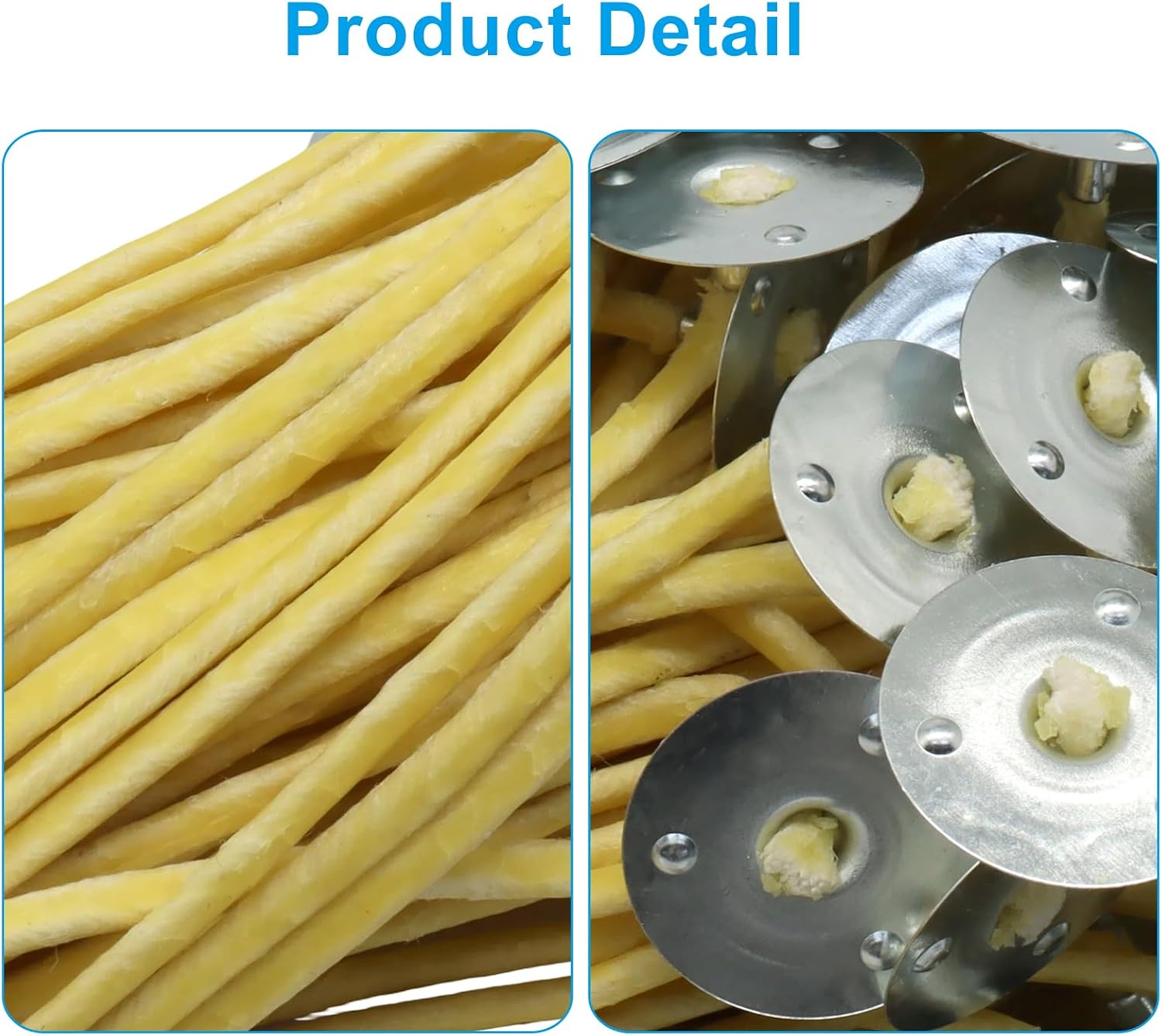 100Pcs Slow Burning Beeswax Candle Wicks, with Accessories