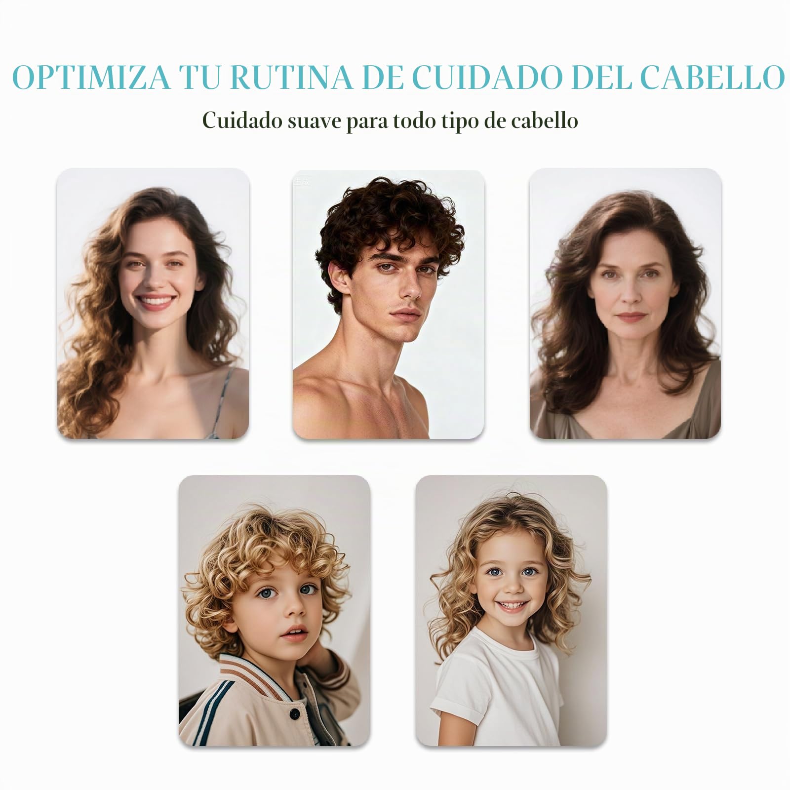 Cepillo desenredante 2 en 1, con spray Mister integrado, cepillo desenredante húmedo y seco para cabello rizado, ondulado y liso, cepillo para el cuidado del cabello sin enredos, depósito de agua de
