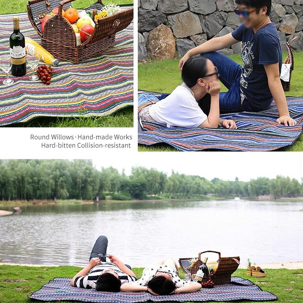 Portable Beach Blanket Foldable Picnic Blanket Breathable Picnic Mat Suitable for Travel Outdoor Concerts Or Other Activities (Color : B)