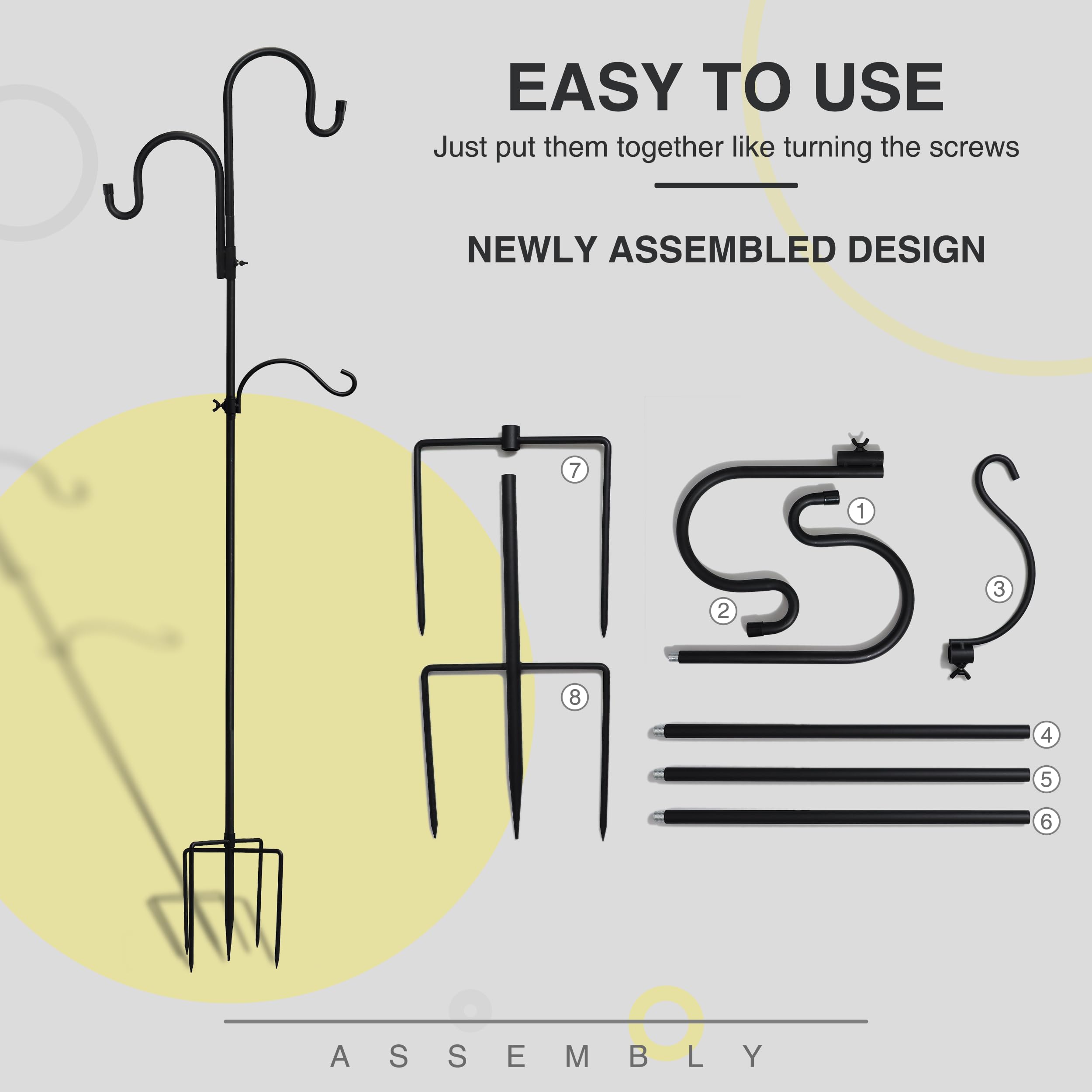 Saffruff Confezione Da 2 Ganci Da Parete Per Fioriere Da 15,2 Cm - Foto 8