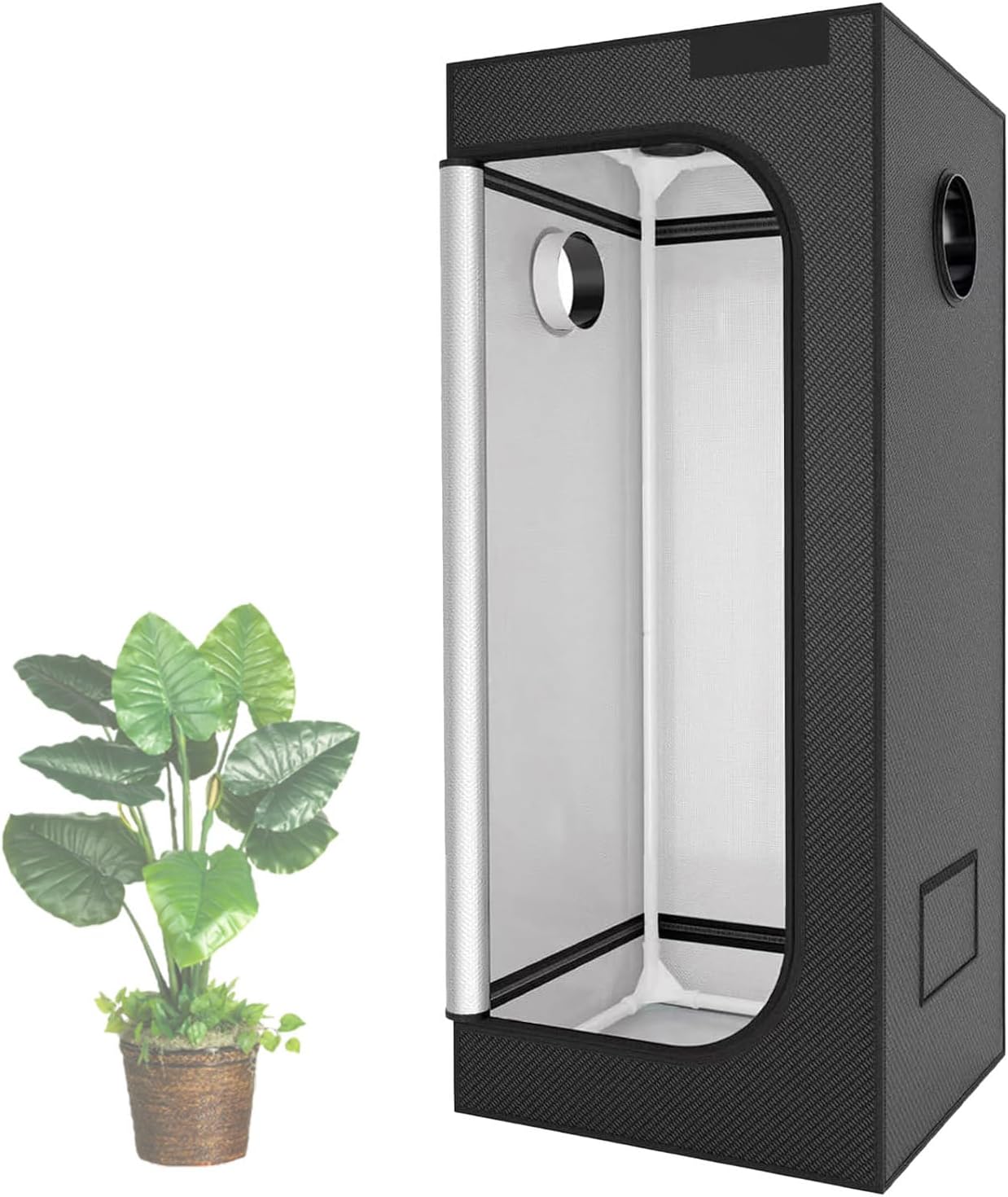 Complete Indoor Cultivation Kit with Dimmable Full Spectrum LED Light, Hydroponics Grow Tent Set