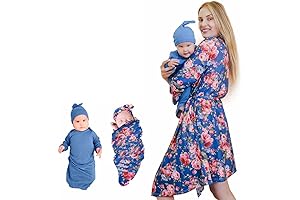 Mommy and Me Robe and Swaddle Set – The perfect match for mom and baby