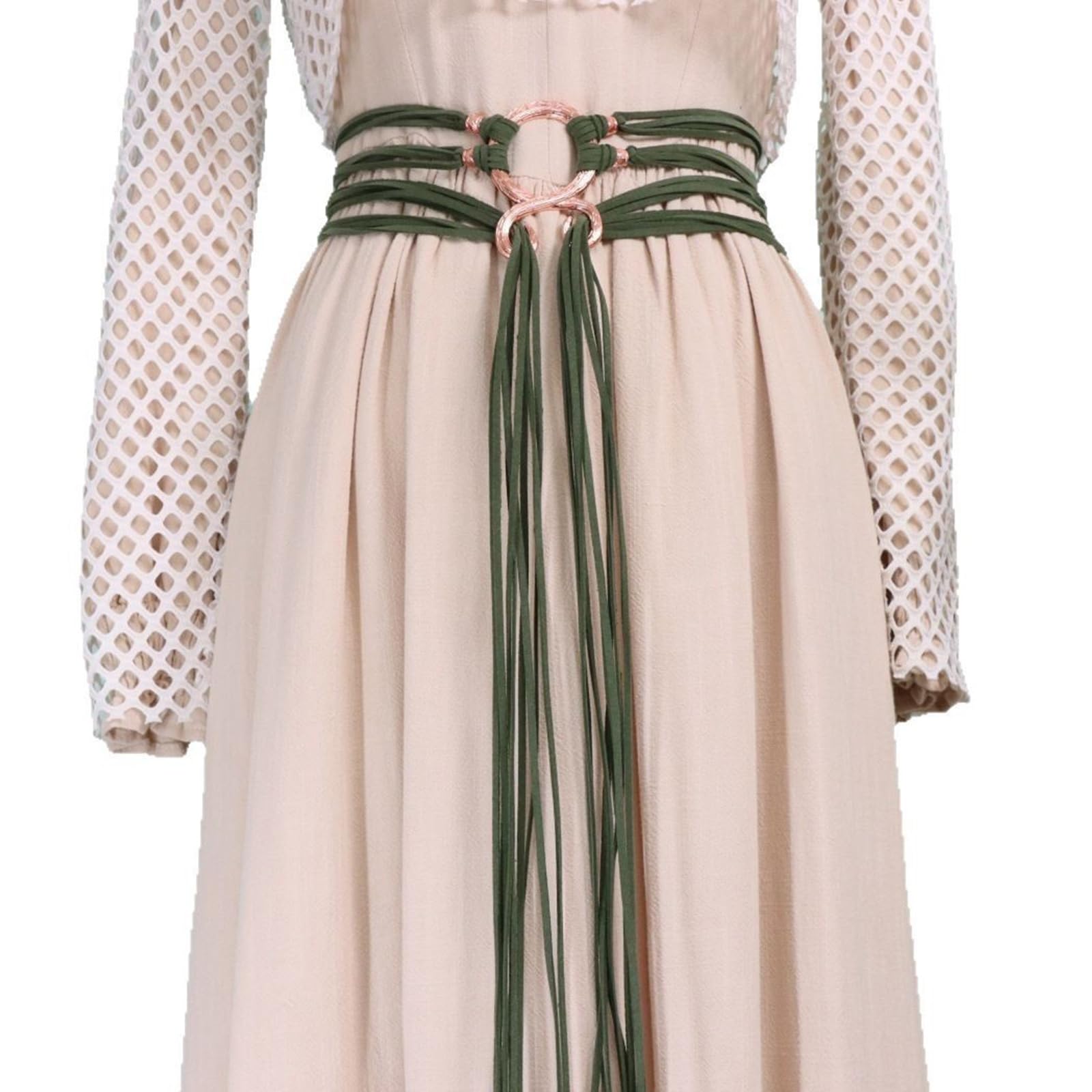 MICFENY Stylish Rope Belt With Adjustable Length Soft Faux Leather Long Rope Wasit Sash For Casual And Formal Outfits