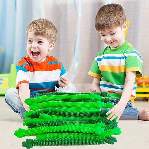 Vista 4 de 36 Pack St Patrick's Day Stretchy Strings Sensory Fidget Toys Pack Autism Toys Great for Kids Girls Boys Treat Bags Gifts Stress Relief Party Favors