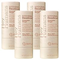 Vista 38 de Hey Humans Desodorante, desodorante sin aluminio para mujeres y hombres, contiene ingredientes de origen natural, control de olor todo el día