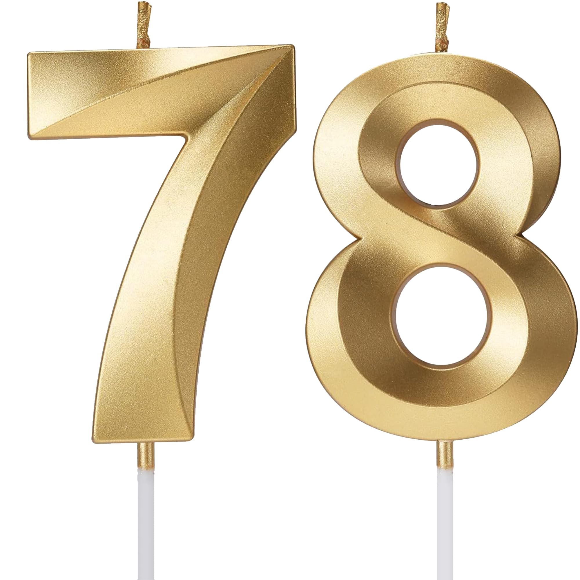Birthday Candles Number Candles Age Year for Cakes Happy Birthday 3D Designed Wedding Anniversary Party Cake Topper Decorations