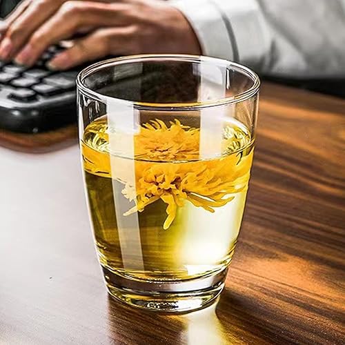 Miniatura 7 de QAPPDA Vasos de jugo de 7 onzas, juego de 12 vasos apilables para agua, vasos de agua transparentes duraderos para bebidas caseras para refrescos,