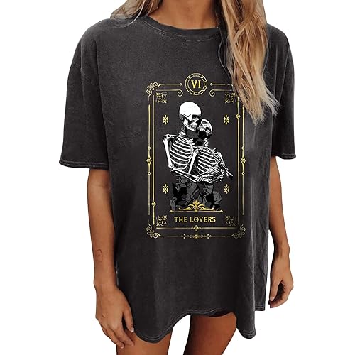 Vintage Shirts for Women Cute Graphic Tee Spring Short Sleeve Tops Oversized Tshirts Teen Aesthetic Clothing