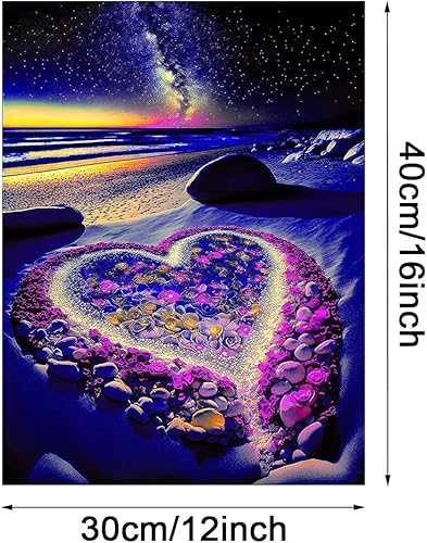 Miniatura 2 de Lunyloer Kit de pintura de diamantes 5D, kit de arte de diamantes para principiantes, pintura artística de diamantes de bricolaje con diamantes