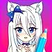 Cover art Anime Manga Coloring Pages with Animated Effects